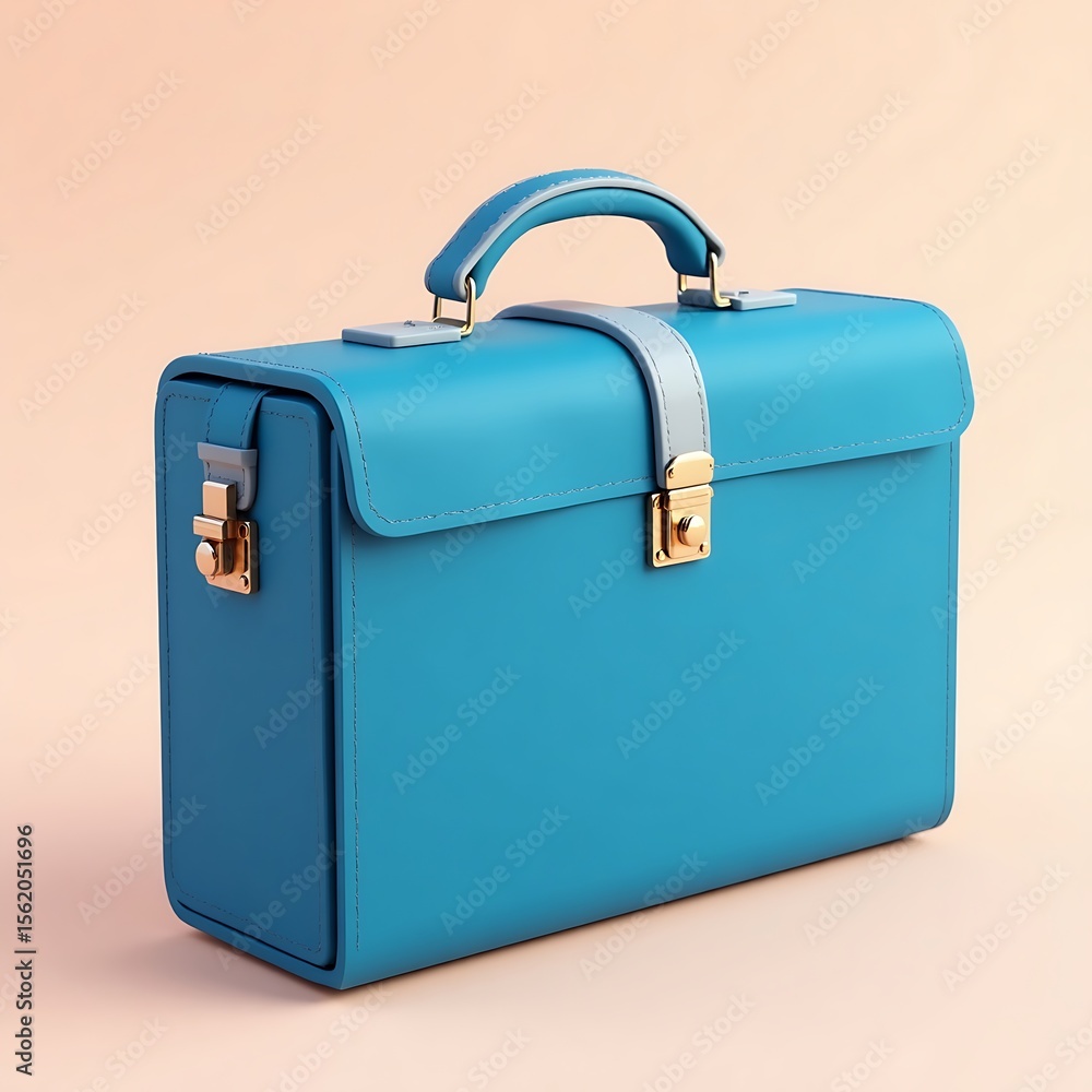 Light Blue Leather Briefcase, Professional Portfolio Case, Executive Bag Light Blue Leather Briefcase, Professional Portfolio Case, Executive Bag