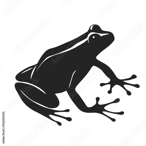 Frog silhouette illustration 