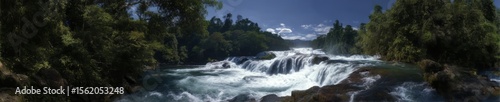 Waterfall adventure nature landscape hdr 360 degrees hdri serenity