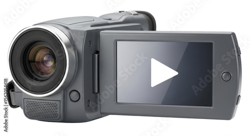 Isolated Camcorder with Open Screen