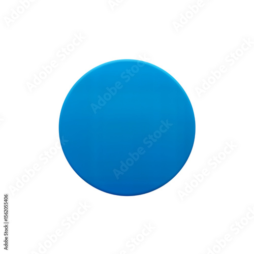 Solid blue circle on transparent background isolated with no additional elements or textures.