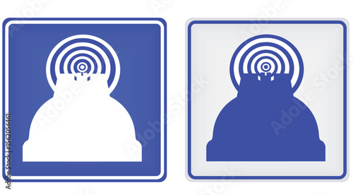 Shooting range sign. vector illustration