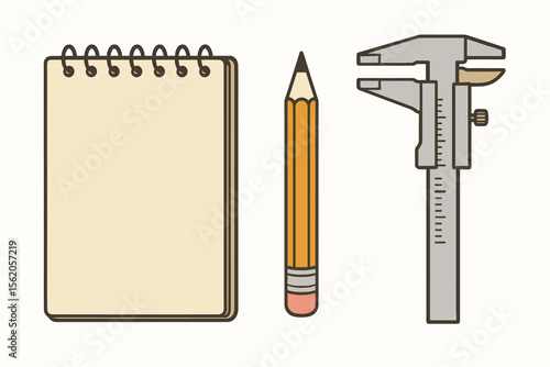 Battery pack with multimeter and test leads illustration vector icon isolated illustration