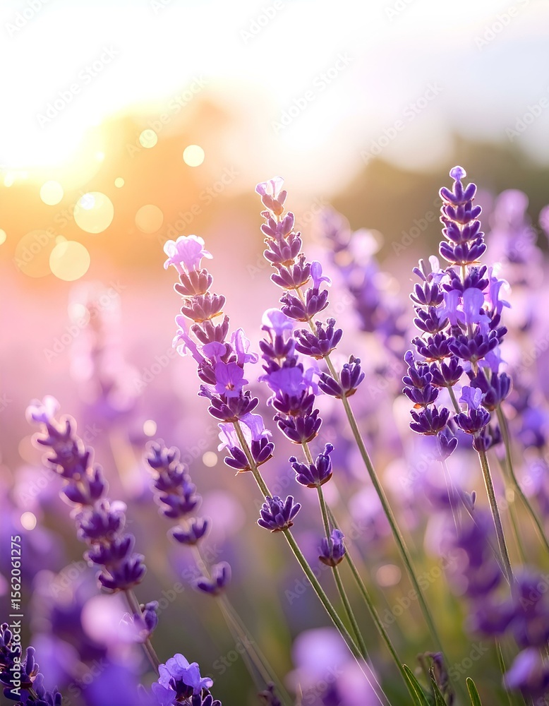Naklejka premium lavender flower field
