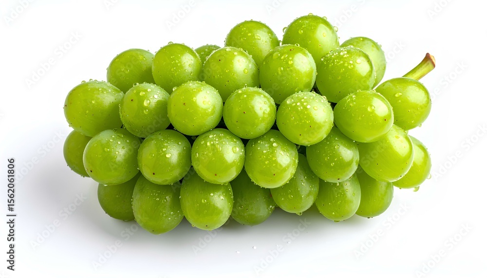 bunch of green grapes isolated on white background bunch of green grapes isolated on white background