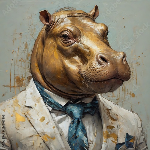 Beautiful Animal Oil Painting 