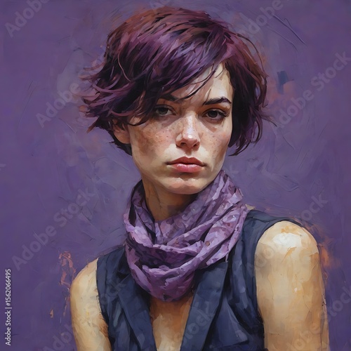 Beuatiful Woman Oil Painting 