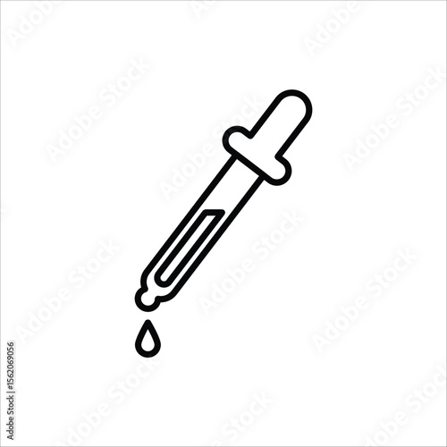 Dropper icon. Medical and healthcare icon. Vector illustration for web design. Isolated on white background.