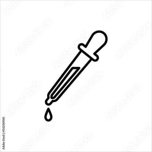 Dropper icon. Medical and healthcare icon. Vector illustration for web design. Isolated on white background.