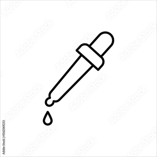 Dropper icon. Medical and healthcare icon. Vector illustration on white background.