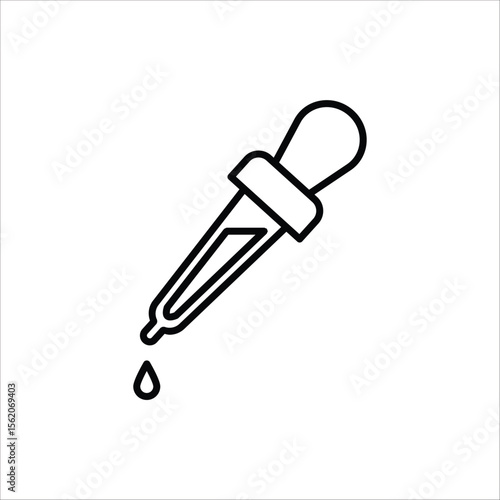 Dropper icon. Medical and healthcare icon. Vector illustration on white background.