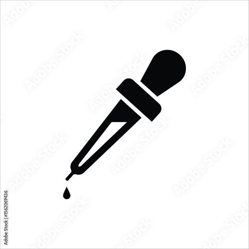 Dropper icon. Medical and healthcare icon. Vector illustration on white background.