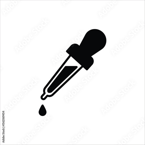 Dropper icon. Medical and healthcare icon. Vector illustration on white background.