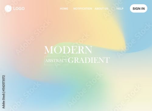 pastel colors, creating a fluid, abstract design. Soft hues of peach, yellow, light green, and blue swirl together gradient.wallpaper for banner, poster, cover, flyer, presentation vector