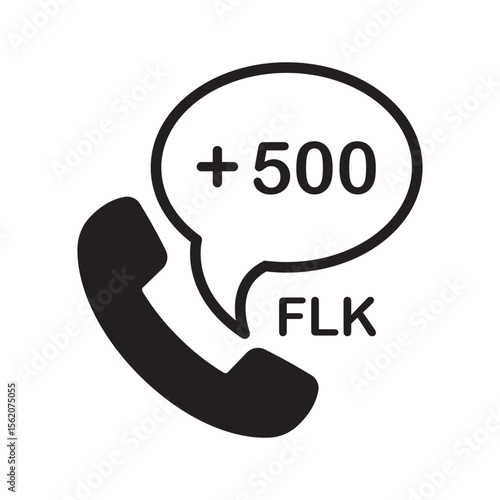 Falkland Islands Phone Number Icon | Dialing Code