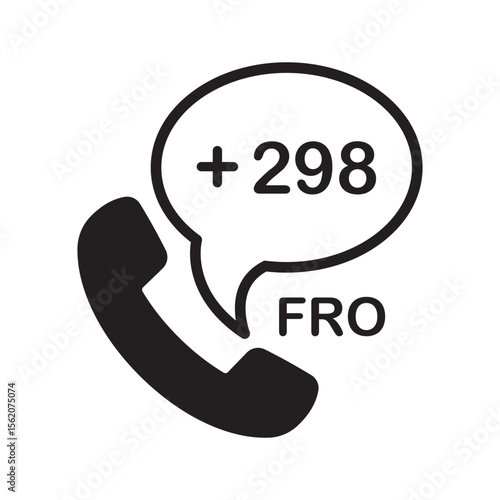 Faroe Islands Phone Number Icon | Dialing Code