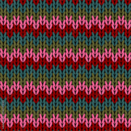 Knitted background pattern wallpaper knitting decorative print handmade textile knitting handiwork	