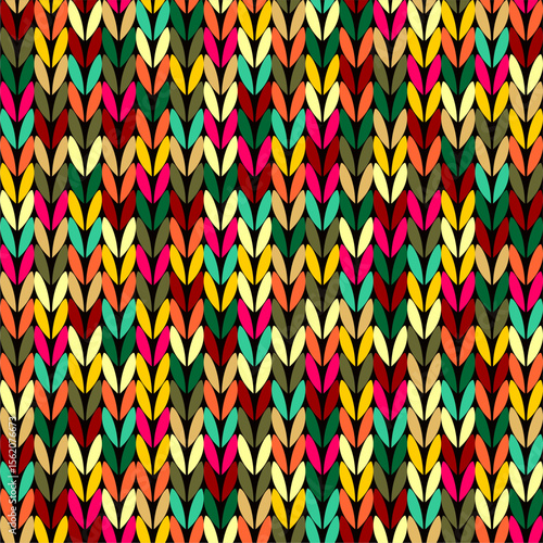 Knitted background pattern wallpaper knitting decorative print handmade textile knitting handiwork	