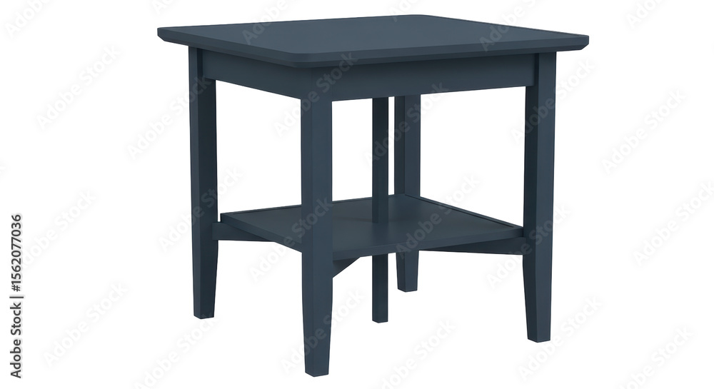 Isolated Blue Nightstand
