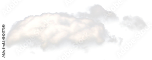 Realistic vector white cloud isolated on a transparent background. Semitransparent for weather designs, sky compositions, photo manipulations, and creative graphic projects