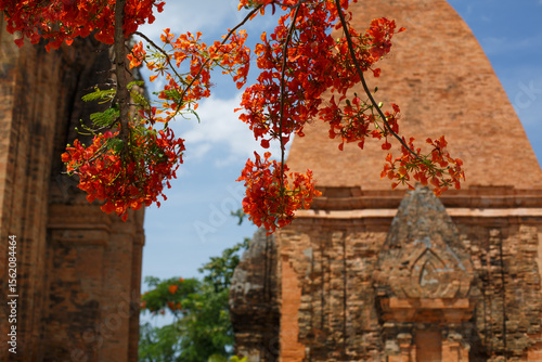 Scenery of Cham Towers in Nha Trang, Vietnam