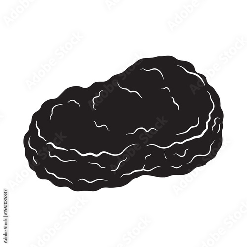 A visual nod to a fast-food classic – Nuggets silhouette outlined in structured Nuggets vector – Nuggets illustration


