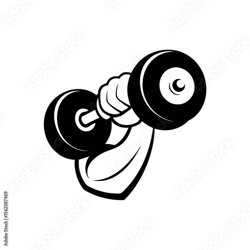 hand gripping a dumbbell