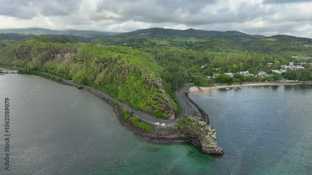 Aerial view of Maconde viewpoint, Mauritius. Aerial view of Maconde viewpoint, Mauritius.