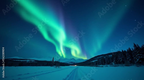 A timelapse of the aurora seen through the steam of Iceland hot springs