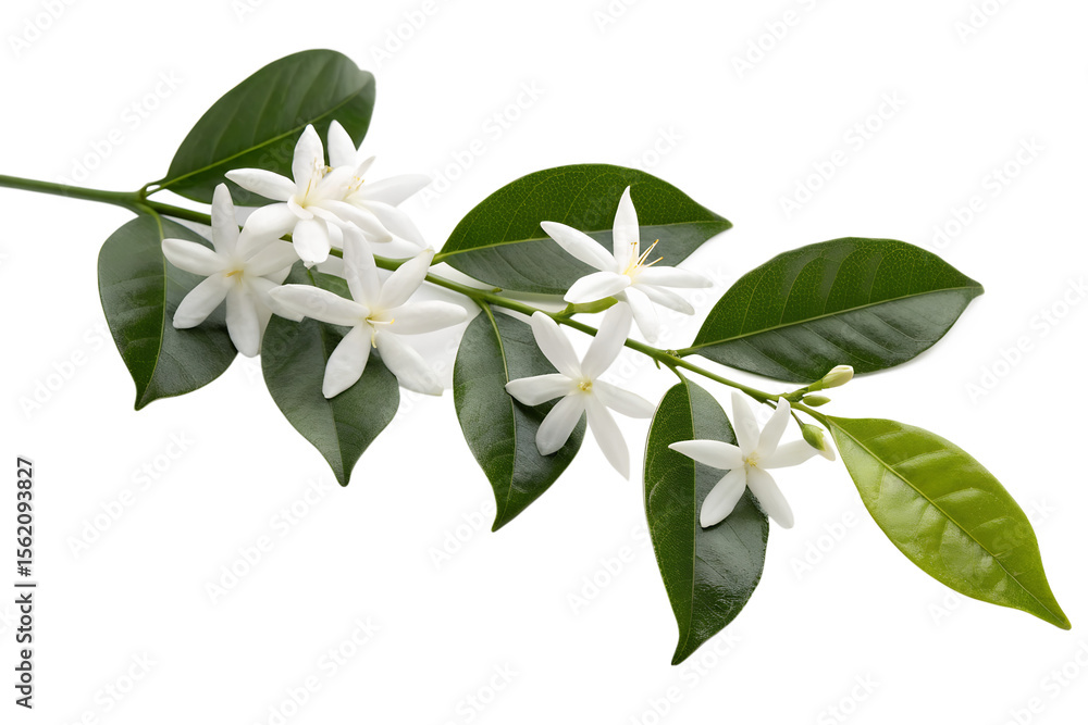 Lily of the valley with green leaves and delicate white blossoms isolated on a clean white background, perfect for showcasing its fresh, natural beauty Lily of the valley with green leaves and delicate white blossoms isolated on a clean white background, perfect for showcasing its fresh, natural beauty