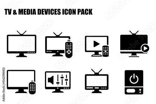 TV and media devices icon pack