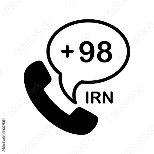 Iran Phone Number Icon | Dialing Code