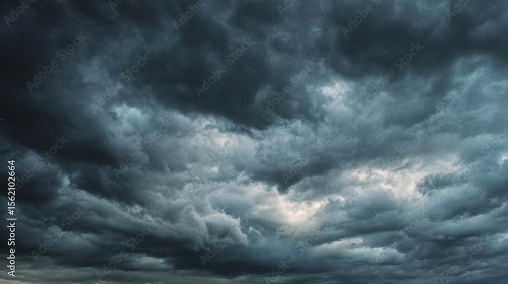 The Dramatic Clouds Overcast the Sky in Ominous Darkness The Dramatic Clouds Overcast the Sky in Ominous Darkness
