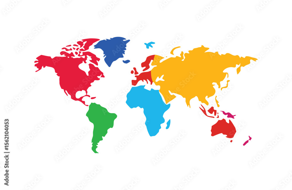 Vector world map of the world Vector world map of the world