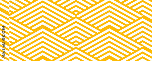 Yellow instant noodle, pasta and spaghetti texture with geometric wavy lines. Ramen, pasta vector pattern. Background abstract food illustration