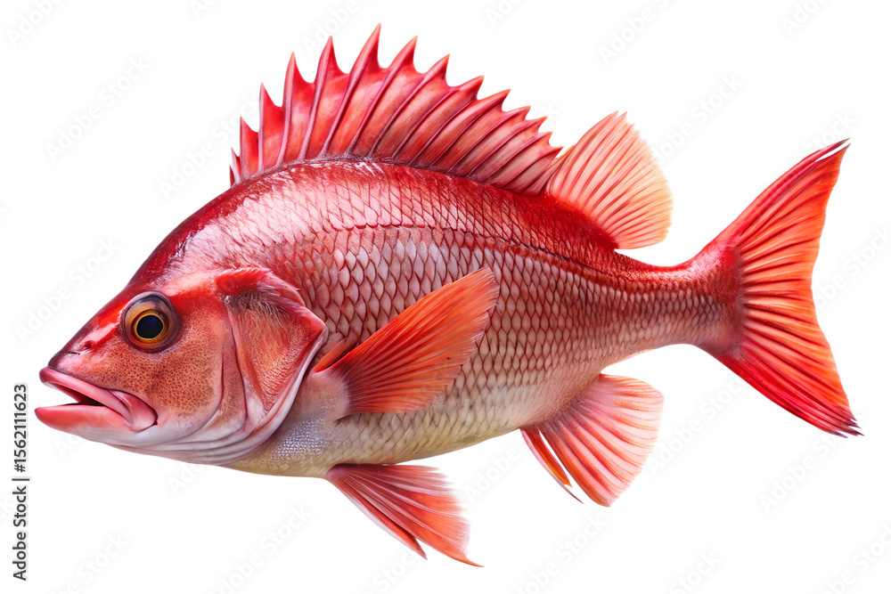 Vibrant Red Snapper A Stunning Close-Up of this Ocean Fish Vibrant Red Snapper A Stunning Close-Up of this Ocean Fish