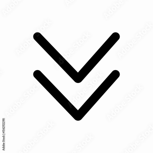 arrow down icon vector sign
