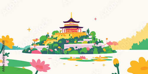 A vibrant illustration of a...