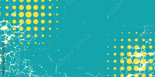 Green halftone gradient pattern dots texture with tech digital background. Pop art comic dots, modern, eps