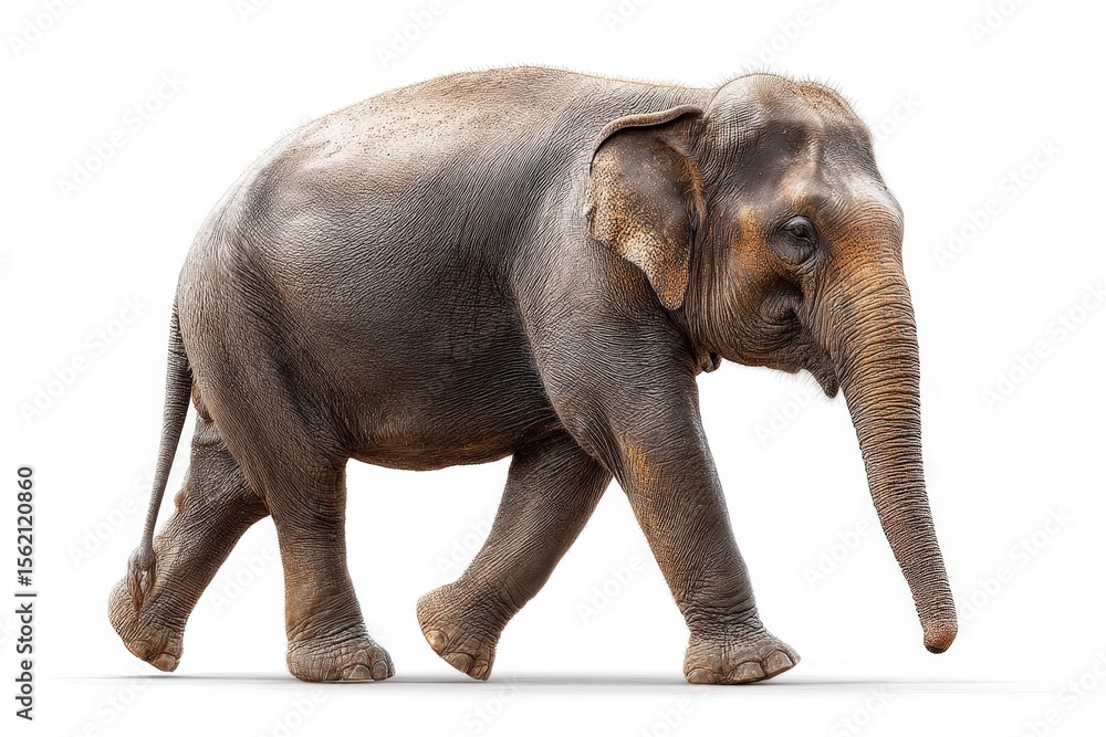 Fototapeta premium Majestic Asian Elephant Walking