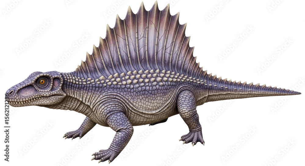 Fototapeta premium Isolated Dimetrodon Dinosaur