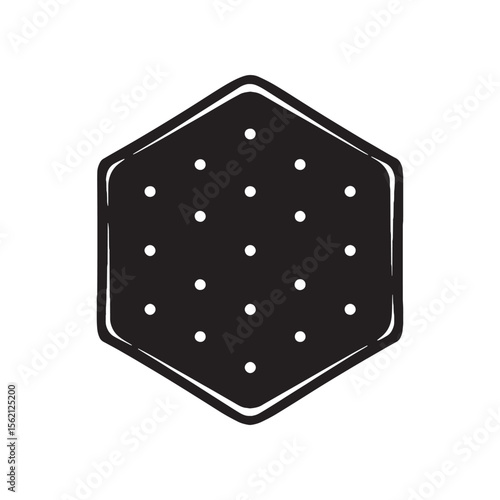 A crunchy classic – Crackers silhouette rendered in crisp Crackers vector – Crackers illustration

