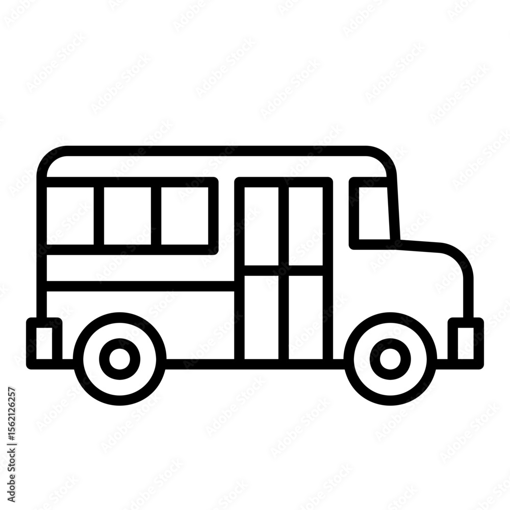 School bus icon for transporting students School bus icon for transporting students