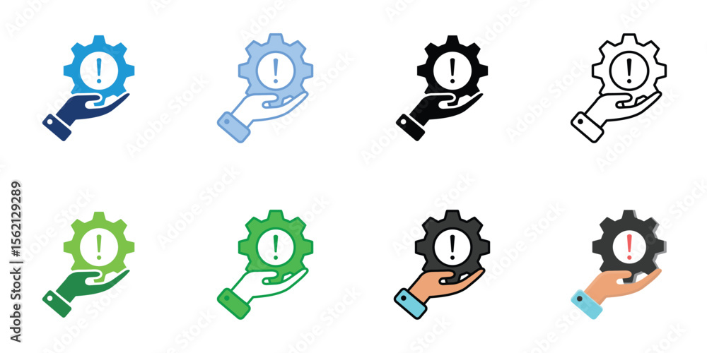 Risk Management Icons Set Vector Multiple Style Collection Risk Management Icons Set Vector Multiple Style Collection