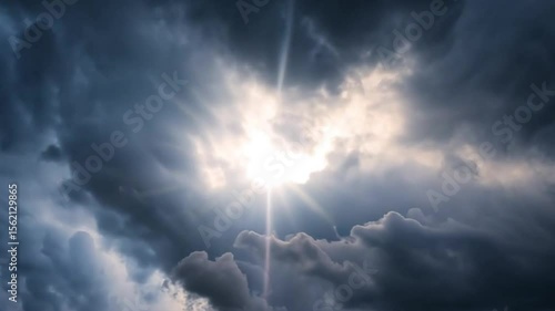 Threatening Grey and Black Clouds Looming in the Sky