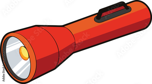 flashlight isolated on white background