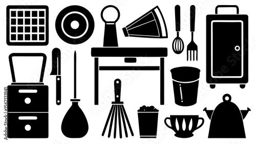 household appliances icons