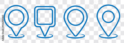 location vector icon set. point illustration sign collection. position symbol. place logo