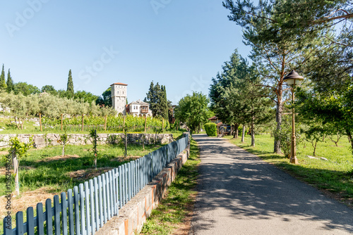 Photos Tvrdos Monastery in town Trebinje Bosnia and Herzegovina, summer sunny weather