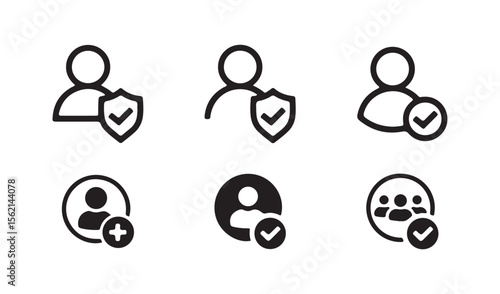 Add new user icon. User symbol. male person profile avatar. Vector eps 10